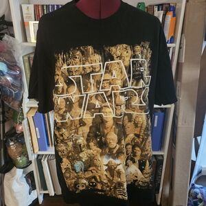 Star Wars Black Tee with Gold Accents